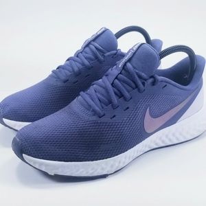 Nike Revolution 5 Womens Blue Running Shoes Sz.9